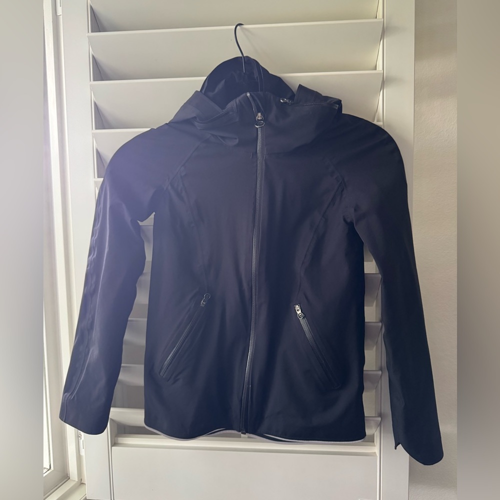 Ivivva Black Hooded Raincoat for Kids